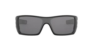 oakley men's oo9101 batwolf rectangular sunglasses, matte black ink/black iridium polarized, 27 mm