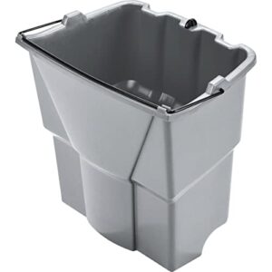 rubbermaid commercial products-1863900 executive series dirty water bucket for 35qt wavebrake 2.0 mopping bucket, gray