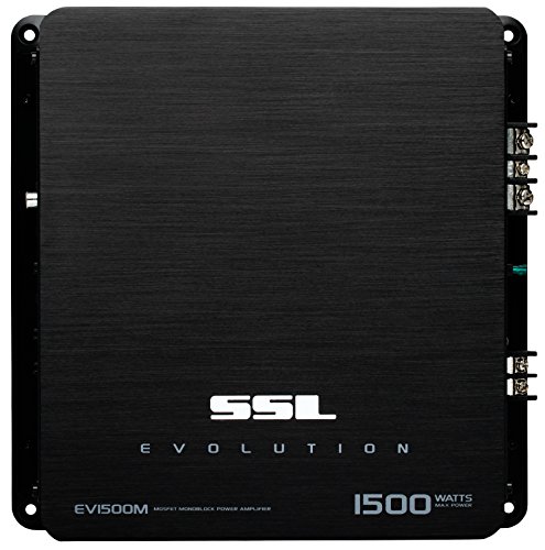 Sound Storm Laboratories EV1500M Evolution Series Car Audio Amplifier - 1500 High Output, Monoblock, Class A/B, 2 Ohm Stable, High/Low Level Inputs, Low Pass Crossover, Hook Up To Stereo and Subwoofer