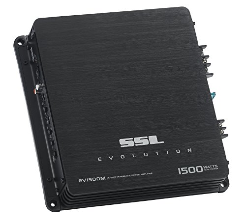 Sound Storm Laboratories EV1500M Evolution Series Car Audio Amplifier - 1500 High Output, Monoblock, Class A/B, 2 Ohm Stable, High/Low Level Inputs, Low Pass Crossover, Hook Up To Stereo and Subwoofer