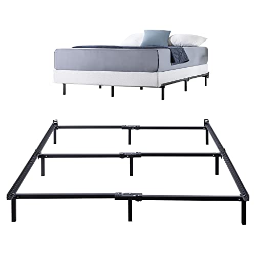 ZINUS Compack Metal Bed Frame, 7 Inch Support Bed Frame for Box Spring and Mattress Set, Black, California King