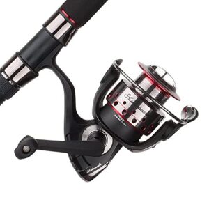 ugly stik 6’6” gx2 spinning fishing rod and reel spinning combo, ugly tech construction with clear tip design, 6’6” 1-piece rod