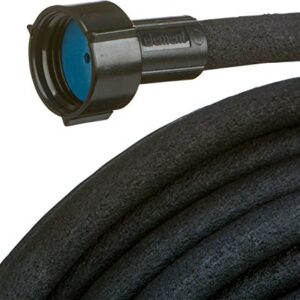 Swan Products MGSPAK38100CC Miracle-GRO Soaker System Customizable Hose with Push on Fittings, 100' x 3/8", Black