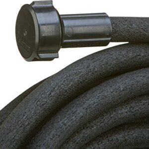 Swan Products MGSPAK38100CC Miracle-GRO Soaker System Customizable Hose with Push on Fittings, 100' x 3/8", Black