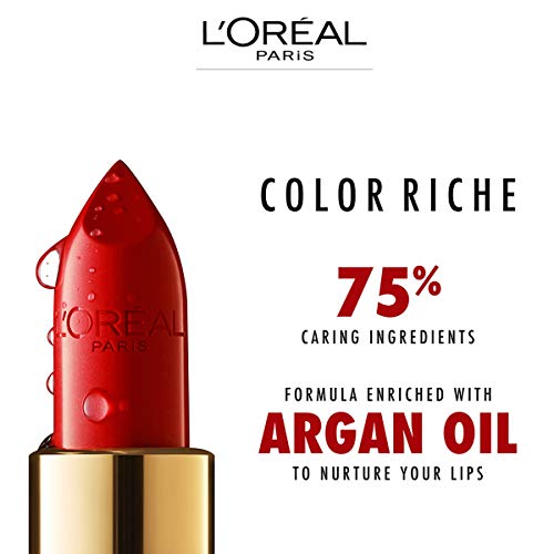 L'Oreal Paris Colour Riche Original Creamy, Hydrating Satin Lipstick with Argan Oil and Vitamin E, Ballerina Shoes , 1 Count