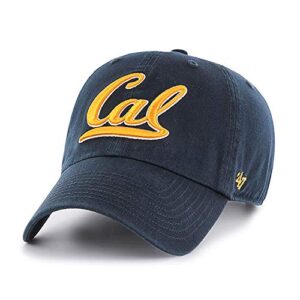 '47 ncaa california-berkeley golden bears brand clean up adjustable hat, navy, one size