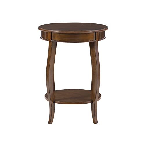 Powell Furniture Powell Hazelnut Round Shelf Table,, 18"L x 18"W x 24"H