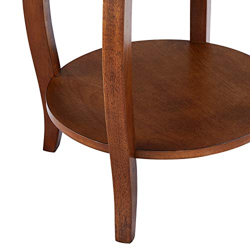 Powell Furniture Powell Hazelnut Round Shelf Table,, 18"L x 18"W x 24"H