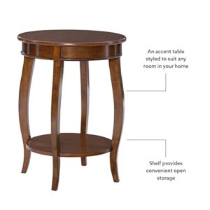 Powell Furniture Powell Hazelnut Round Shelf Table,, 18"L x 18"W x 24"H