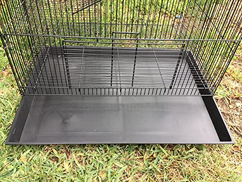 Small Animal Critters Cage Sugar Glider Chinchilla Ferret Rats Mouse Mice Habitat (24" Length x 16" Depth x 24" Height, Black)