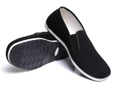 UNOW Chinese Traditional Cloth Kung Fu Shoes,Classic Soles,Black,41 | (US:Men 8-8.5 | Women 9.5)