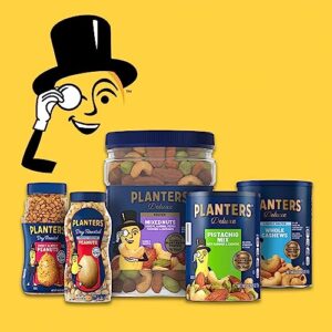 PLANTERS Salted Cashew Halves & Pieces, Party Snacks, Plant-Based Protein, 26 Oz Canister