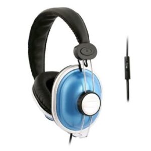 uma - dj style headphones with handsfree remote - blue