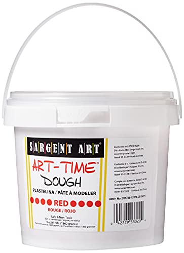 Sargent Art 6 Color Dough Set, 3 Pounds Each, Art-Time Artist Dough, 18-Pound Assortment