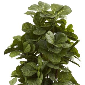 Nearly Natural 6ft Fiddle Leaf Fig Artificial Trees, 72in, Green