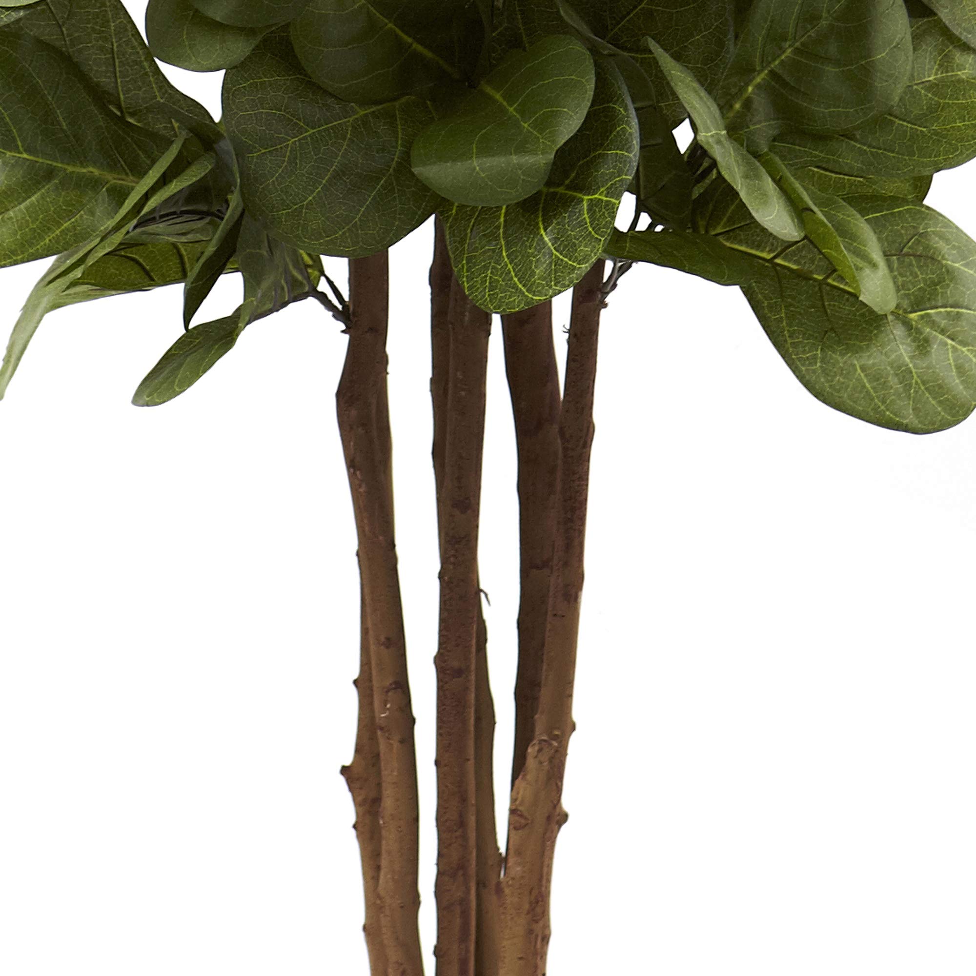 Nearly Natural 6ft Fiddle Leaf Fig Artificial Trees, 72in, Green