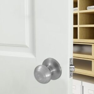 Honeywell Safes & Door Locks 8101303 Classic Passage Door Knob, Satin Nickel