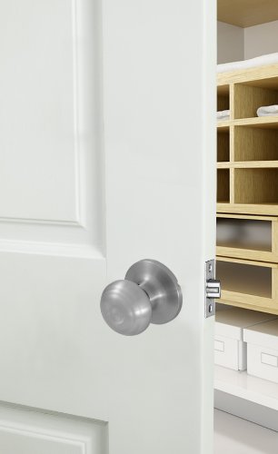 Honeywell Safes & Door Locks 8101303 Classic Passage Door Knob, Satin Nickel