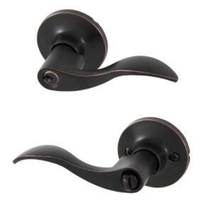 Honeywell 8106401 Wave Entry Door Lever, Oil Rubbed Bronze