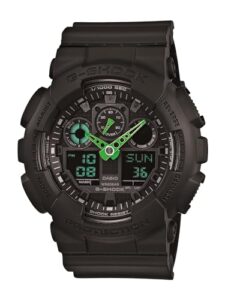 casio men's g-shock quartz sport watch with resin strap, black, 29.4 (model: ga-100c-1a3cr)