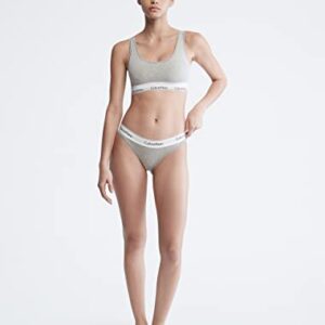 Calvin Klein Women's Modern Cotton Stretch Bikini Panty, Grey Heather, Large