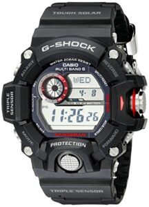casio men's gw-9400-1cr master of g stainless steel solar watch
