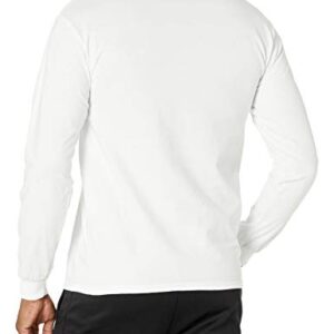 Gildan Men's Ultra Cotton Long Sleeve T-Shirt, Style G2400, White, Medium