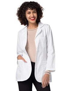 adar universal lab coats for women - princess cut 30" consultation lab coat - 806 - white - 3x
