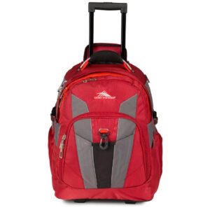 High Sierra XBT - Business Rolling Backpack, Carmine/Red Line/Black, One Size