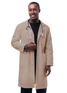 adar universal unisex lab coats - classic 39" lab coat - 803 - khaki - 38