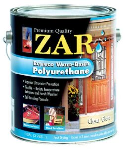 zar 32613 1 gallon clear gloss zar exterior water based polyurethane