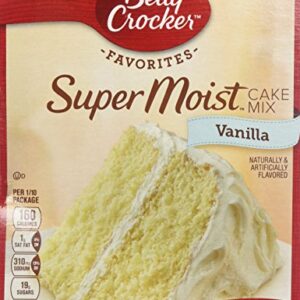 Betty Crocker Supermoist Cake Mix, Natural Vanilla, 15.25 oz