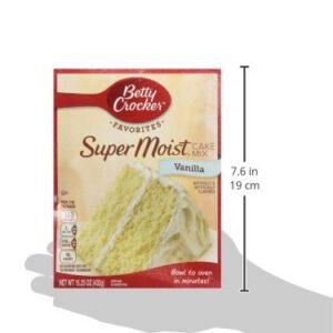 Betty Crocker Supermoist Cake Mix, Natural Vanilla, 15.25 oz