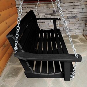 Highwood AD-PORW1-BKE Weatherly Porch Swing, 5 Feet, Black