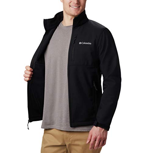 Columbia Men's Ascender Softshell Front-Zip Jacket, Black, Medium