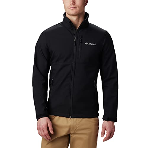 Columbia Men's Ascender Softshell Front-Zip Jacket, Black, Medium