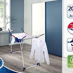 Leifheit Pegasus 200 Solid Deluxe Laundry Dryer, 20 m Mobile, White