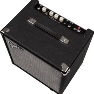 Fender Rumble 25 V3 Bass Amp for Bass Guitar, Bass Combo, 25 Watts, 8 Inch Speaker, with Overdrive Circuit and Mid-Scoop Contour Switch