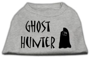 ghost hunter screen print shirt grey with black lettering sm (10)