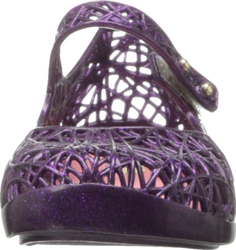 Mini Melissa Mini Campana Zig Zag IX Mary Jane Sneaker (Toddler),Purple,6 M US Toddler