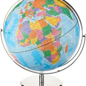 Advantus 12 Inch Desktop World Globe with Blue Oceans (30502),13 W x 12 D x 15 H in