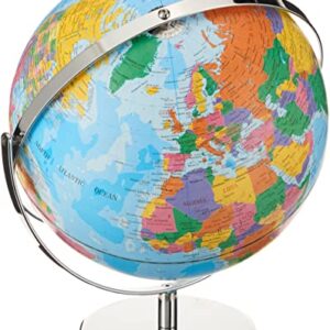 Advantus 12 Inch Desktop World Globe with Blue Oceans (30502),13 W x 12 D x 15 H in