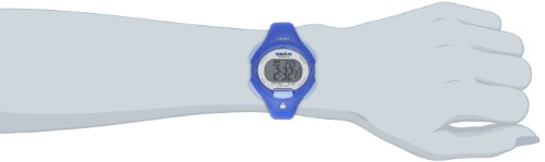 Timex Women's T5K784 Ironman Essential 10 Mid-Size Orient Blue Resin Strap Watch