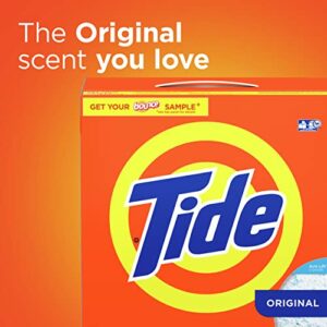 Tide Original HE Turbo Powder Laundry Detergent, 95 Oz (Packaging May Vary)