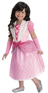 rubies barbie rosebud princess costume, child toddler