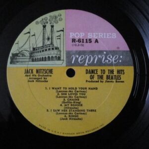 Jack Nitzsche and His Orchestra "Dance To The Hits of The Beatles" Original 1964 Reprise Records R-6115 Mono Vinyl Lp Ex