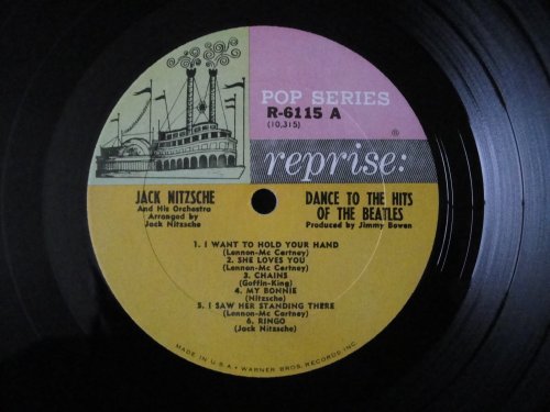 Jack Nitzsche and His Orchestra "Dance To The Hits of The Beatles" Original 1964 Reprise Records R-6115 Mono Vinyl Lp Ex