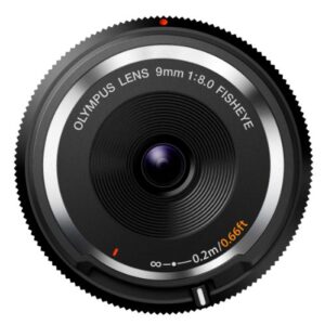olympus m.zuiko 9mm f8.0 fisheye body cap lens bcl-0980 for micro four thirds cameras