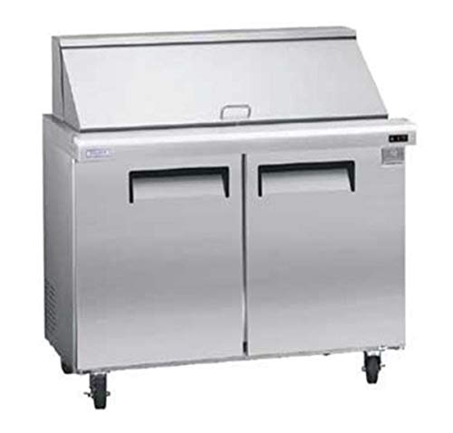 Kelvinator KCMT48.18 48" Double Door Mega Top Prep Table, 18 Pans, 12 cu. ft.