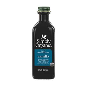 simply organic vanilla flavoring (non-alcoholic), certified organic | 4 ounce
